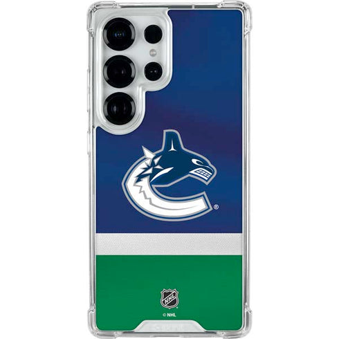 NHL Vancouver Canucks Jersey Galaxy S25 Ultra Clear Case